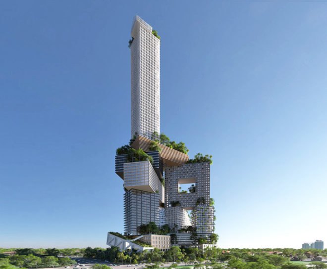 green design, eco design, sustainable design, Jerde, MVRDV, Jakarta, Indonesia, Peruri 88, Arup, vertical city, multi-tiered city