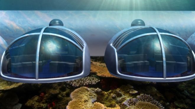 poseidon undersea resorts, underwater hotel, fiji hotel, unusual hotel, submerged house