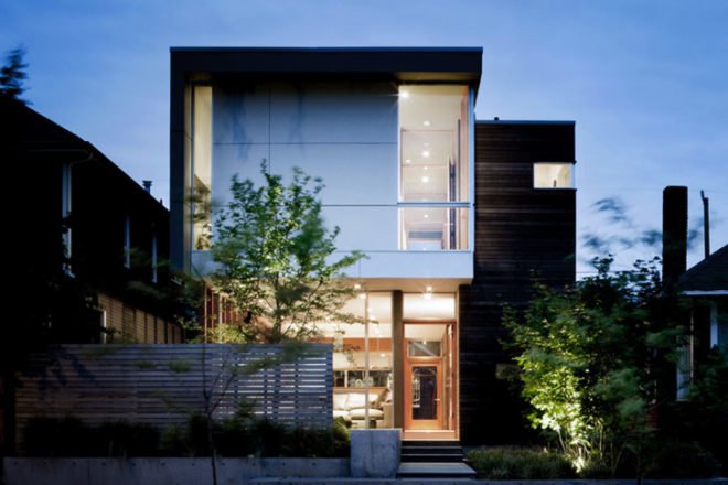 Push_Pull Residence, MW Works Architecture, Seattle, AIA Honor Award for Washington, Queen Anne, Washington, House, Residence, Sustainable, photovoltaics, green roof, solar hot water, salvaged wood, modern