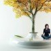 marko vuckovic, tree bench, white corian. sustainable design, green furniture, industrial design, nature products