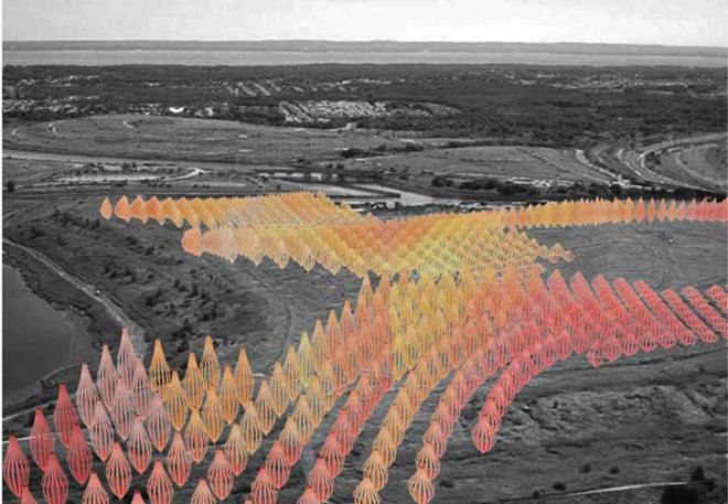 Whirlers, wind turbines, Fresh Kills Park, Staten Island, Caterina Tiazzoldi, Eduardo Benamor Duarte