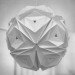 led lamp, paper lamp, led paper lamp, paper lanter, jiangmei wu, tacit design, folded lamps, folded light art, folded light, origami lamp, origami light