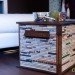 salvaged materials, newspaper, recycled furniture, repurposed materials, chartana table