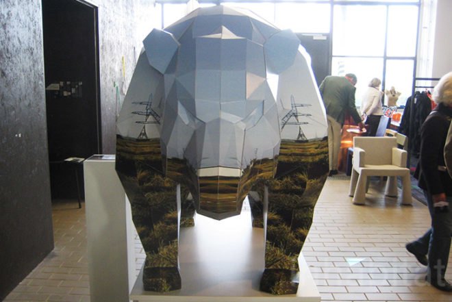 Anna Garforth, Papercraft, Bear, recycled cardboard, migration, human landscape, Animals, Art, Recycled Materials, Green Design Events, dutch design week