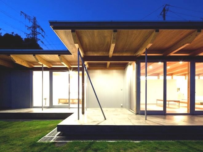 B House, Kumamoto, Japan, Anderson Anderson Architecture, off-grid, prefabricated architecture, renewable energy, green design, sustainable design, eco-design, green roof, geothermal, solar power, timber frame, renewable energy, daylighting