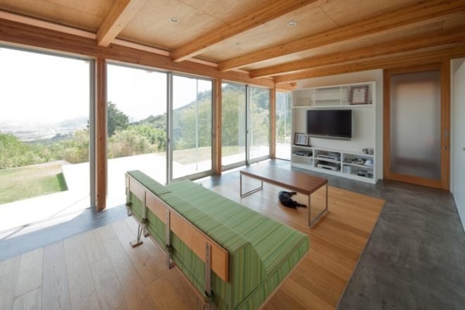 B House, Kumamoto, Japan, Anderson Anderson Architecture, off-grid, prefabricated architecture, renewable energy, green design, sustainable design, eco-design, green roof, geothermal, solar power, timber frame, renewable energy, daylighting