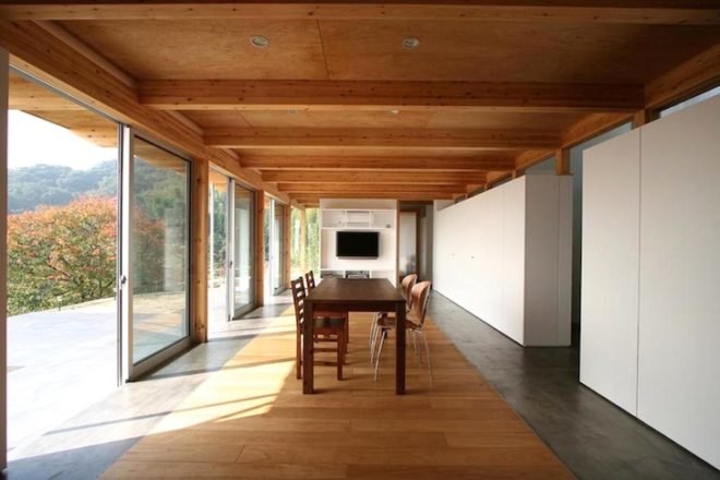 B House, Kumamoto, Japan, Anderson Anderson Architecture, off-grid, prefabricated architecture, renewable energy, green design, sustainable design, eco-design, green roof, geothermal, solar power, timber frame, renewable energy, daylighting