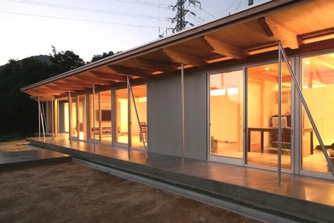 B House, Kumamoto, Japan, Anderson Anderson Architecture, off-grid, prefabricated architecture, renewable energy, green design, sustainable design, eco-design, green roof, geothermal, solar power, timber frame, renewable energy, daylighting