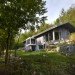 Bromont Residence, Blouin Tardif Architecture-Environnement, cabin, Quebec, Canada, natural materials, timber, daylighting, green design, sustainable design, eco design, minimize solar gain