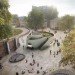NEX Architecture, Cadogan Cafe, UK, Saatchi Gallery, Duke York Square, Chelsea, retractable glazed wall, coiled design, daylighting, King's Road, urban design
