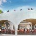 NEX Architecture, Cadogan Cafe, UK, Saatchi Gallery, Duke York Square, Chelsea, retractable glazed wall, coiled design, daylighting, King's Road, urban design
