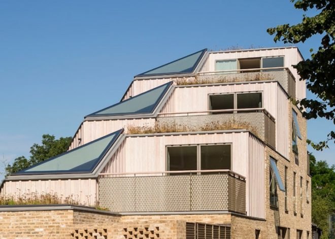 David Mikail, Annalie Riches, London, Ziggurat, Church Walk, urban density, urban design, wildflower roof, green roof, stepped roof housing, BRE guide to natural light, green design, sustainable design, eco-design, UK