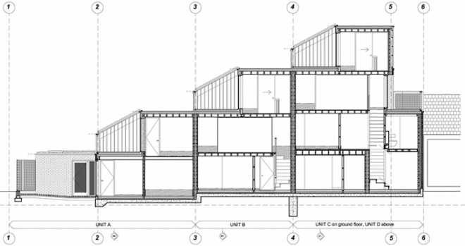 David Mikail, Annalie Riches, London, Ziggurat, Church Walk, urban density, urban design, wildflower roof, green roof, stepped roof housing, BRE guide to natural light, green design, sustainable design, eco-design, UK