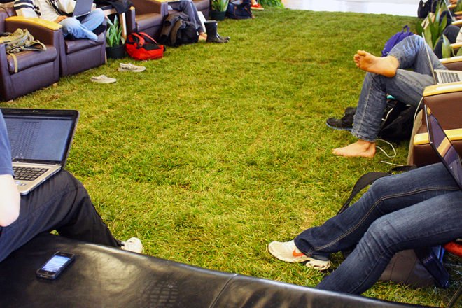 green design, eco design, sustainable design, Olin Library, indoor grass, Cornell University, Cornell University Human Ecology Department, indoor garden, grass in library