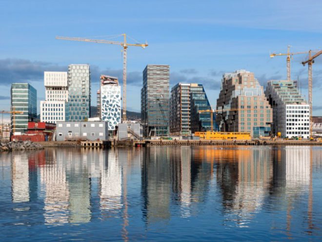 DNB Nor Headquarters, MVRDV, pixel building, oslo, daylighting, eco office