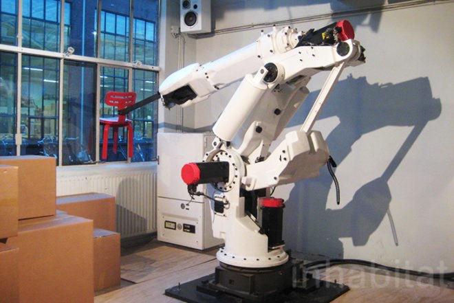Dirk Van Der Kooij, 3D Printing Robot, Chubby Chair, dutch design, Dutch Design Week, recycled fridges, recycled e-waste, recycled CDs, Ana Lisa Alperovich, Green Design Events, Recycled Materials, green furniture, zero waste