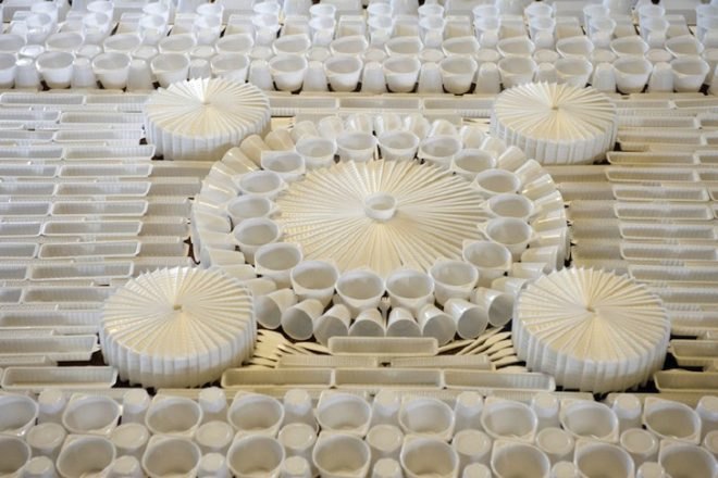 recycled materials, Dutch Design week, WE MAKE CARPETS, The Netherlands, plastic, hardware, disposable goods, green design, eco-art, sustainable design, green art, temporary design