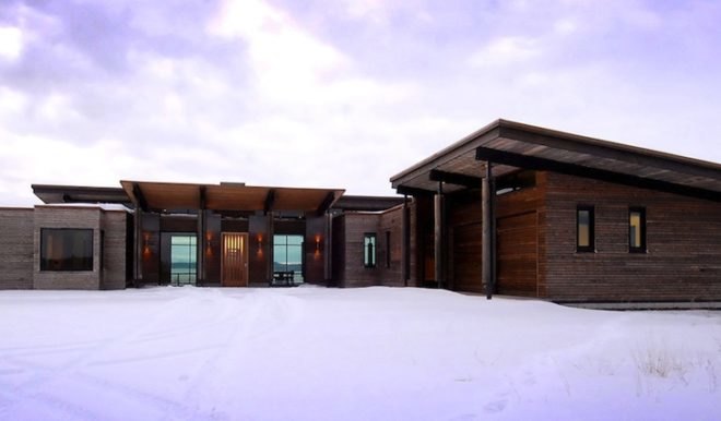rammed earth, Ward+Blake, Idaho, Squirrel, green roof, Earthwall, green design, geothermal, ground source heat pump, sustainable design, eco-design, reclaimed materials, recycled materials, solar gain, thermal massing, insulation