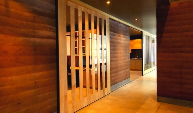 rammed earth, Ward+Blake, Idaho, Squirrel, green roof, Earthwall, green design, geothermal, ground source heat pump, sustainable design, eco-design, reclaimed materials, recycled materials, solar gain, thermal massing, insulation