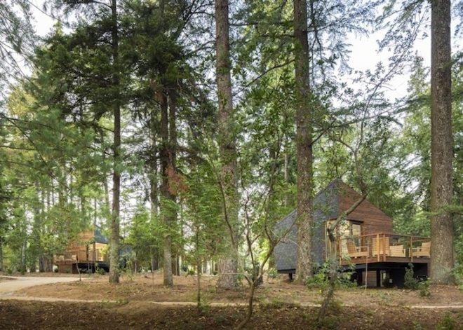 Luís Rebelo de Andrade, Diogo Aguiar, eco-resort, Pedras Salgadas, prefab design, modular design, green design, eco-resort, sustainable design, prefab design, vernacular architecture, Portugal, small environmental footprint
