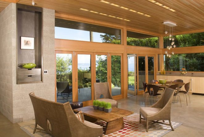 Ellis Residence, LEED Platinum, Bainbridge Island, Coates Design, Matthew Coates, Seattle, Residence, modern, sustainable, photovoltaic, rainwater collection, green roof