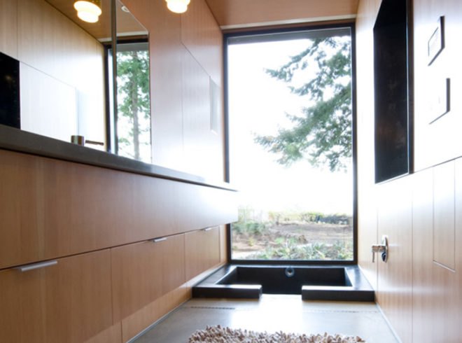 Ellis Residence, LEED Platinum, Bainbridge Island, Coates Design, Matthew Coates, Seattle, Residence, modern, sustainable, photovoltaic, rainwater collection, green roof