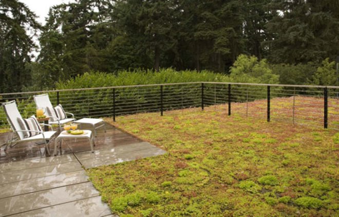Ellis Residence, LEED Platinum, Bainbridge Island, Coates Design, Matthew Coates, Seattle, Residence, modern, sustainable, photovoltaic, rainwater collection, green roof
