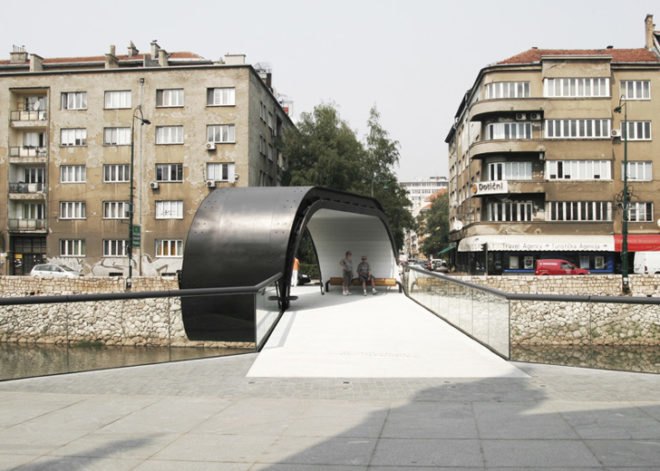 green design, eco design, sustainable design, Bosnia, Adnan Alagić, Bojan Kanlić, Amila Hrustić, loopin gbridge, Academy of fine arts Sarajevo, Festina Lente bridge