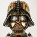 Gabriel Dishaw, upcycled art, recycled materials, art, sculpture, Darth Vader, Star Wars, geek art, Etsy