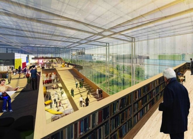 STL Architects, Helsinki, FInland, culture, library, central library, green roof, daylighting, sustainable design, eco-design, green design