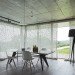 green design, eco design, sustainable design, HHF Architects, House D, basel Switzerland, glass curtains, submerged home, timber home, open plan home
