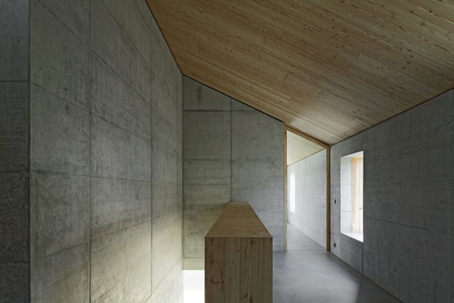 green design, eco design, sustainable design, HHF Architects, House D, basel Switzerland, glass curtains, submerged home, timber home, open plan home