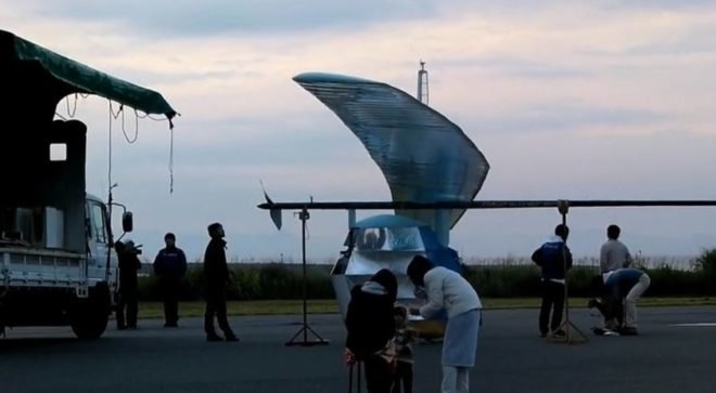 human powered airplane, pedal powered airplane, sustainable transportation, green design, sustainable design, human-powered, pedal-power, airplane, Yamaha, Team Aeroscepsy, Gokurakutombo
