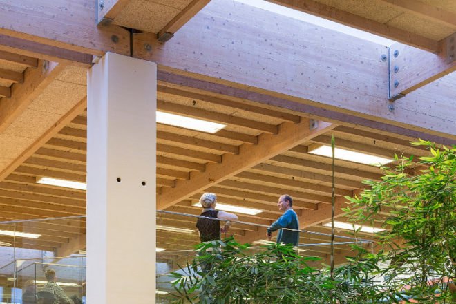 IBC Innovation Factory, Schmidt Hammer Lassen, international business college, green renovation, adaptive reuse, kolding, denmark