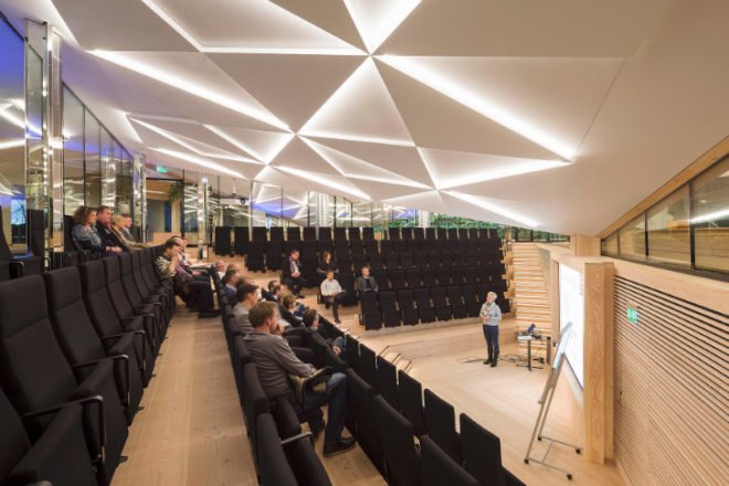 IBC Innovation Factory, Schmidt Hammer Lassen, international business college, green renovation, adaptive reuse, kolding, denmark