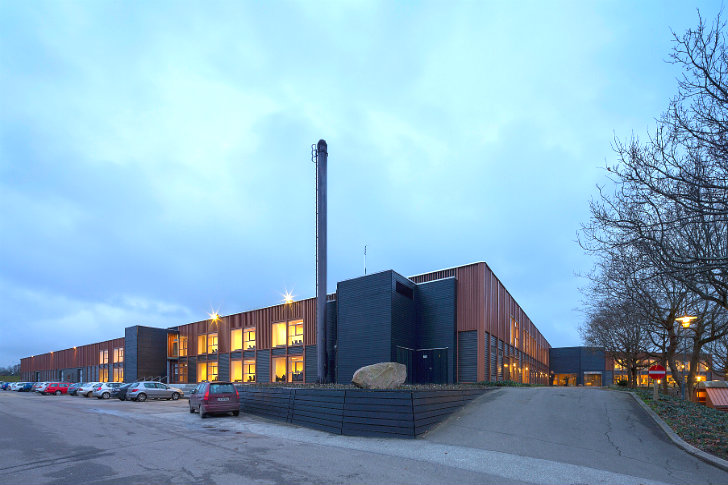 IBC Innovation Factory, Schmidt Hammer Lassen, international business college, green renovation, adaptive reuse, kolding, denmark