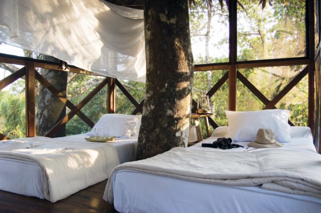 green design, eco design, sustainable design, Biodiversity Capital of Peru, Inkaterra Reserva Amazonica, Amazon rainforest escape, ecological reserve, Southern Peruvian Rainforest, eco-luxury resort, thatched roof villa, tree house hotel