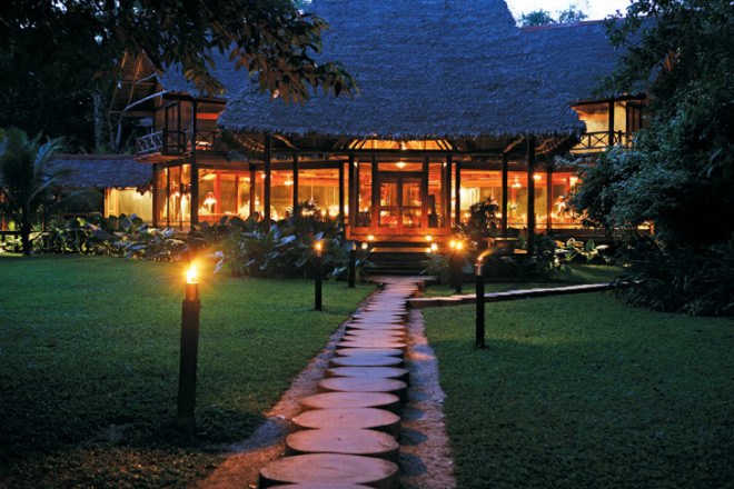 green design, eco design, sustainable design, Biodiversity Capital of Peru, Inkaterra Reserva Amazonica, Amazon rainforest escape, ecological reserve, Southern Peruvian Rainforest, eco-luxury resort, thatched roof villa, tree house hotel