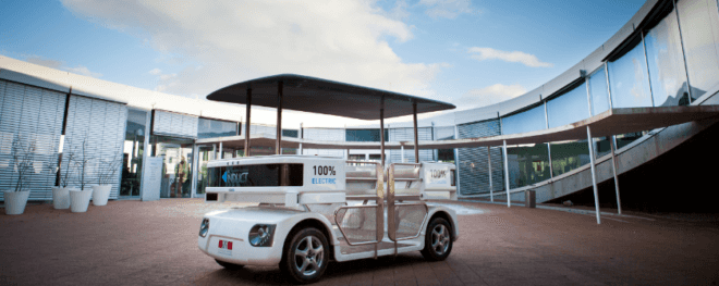 Induct, Navia, electric shuttle, electric vehicle, driverless vehicle, wireless charging. autonomous vehicle, pedestrians, urban areas, transportation, mobility