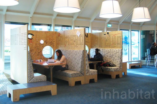Rotterdam Central Library, Ana Lisa Alperovich, Rotterdam, Dutch design, beehive, green roof, Jacob Bered Bakema, NAI (Netherlands Architecture Institute), books, DVDs, CDs, library, stepped building, natural light, Architecture, Daylighting, green technology, Animals,