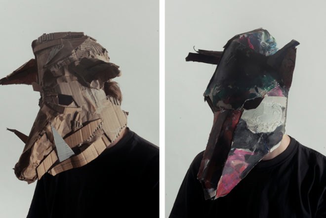 Jozef Mrva, masks, animals, recycled cardboard, Nietzsche, Shamanic, Art, DIY, Recycled Materials, Recycling / Compost, animal mask