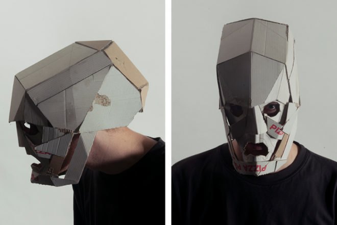 Jozef Mrva, masks, animals, recycled cardboard, Nietzsche, Shamanic, Art, DIY, Recycled Materials, Recycling / Compost, animal mask