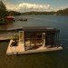 Kenjo Floating Guest House, floating house, prefab, prefab cabin, sweden, prefab floating cabin