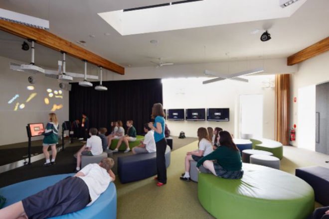 Knox Innovation Opportunity and Sustainability Centre, Woods Bagot, KIOSC, melbourne, eco school, eco university, sustainable education