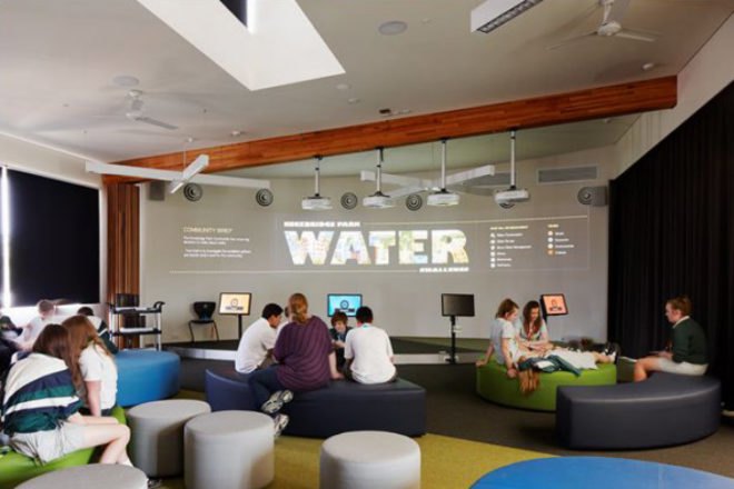 Knox Innovation Opportunity and Sustainability Centre, Woods Bagot, KIOSC, melbourne, eco school, eco university, sustainable education