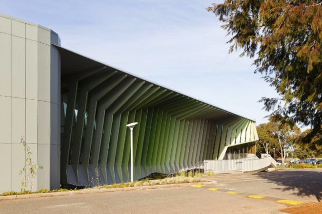 Knox Innovation Opportunity and Sustainability Centre, Woods Bagot, KIOSC, melbourne, eco school, eco university, sustainable education