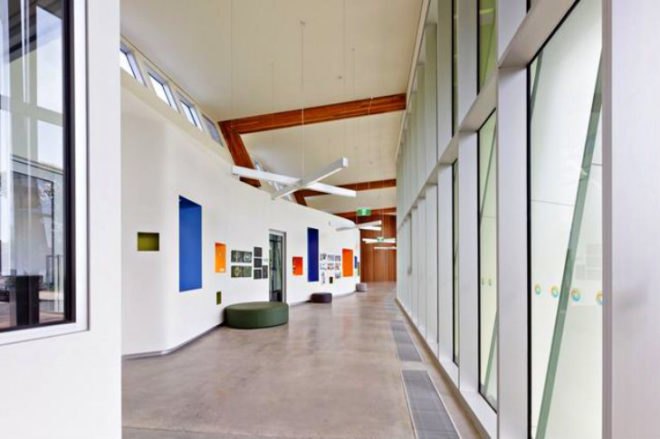 Knox Innovation Opportunity and Sustainability Centre, Woods Bagot, KIOSC, melbourne, eco school, eco university, sustainable education