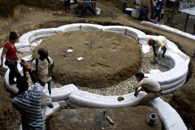 Konbit Shelter, Haiti, earth bag structure, super adobe, disaster proof design, disaster recovery, affordable housing,