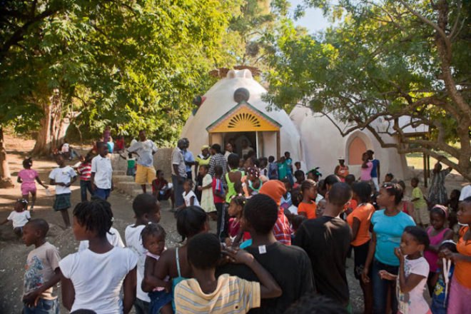 Konbit Shelter, Haiti, earth bag structure, super adobe, disaster proof design, disaster recovery, affordable housing,