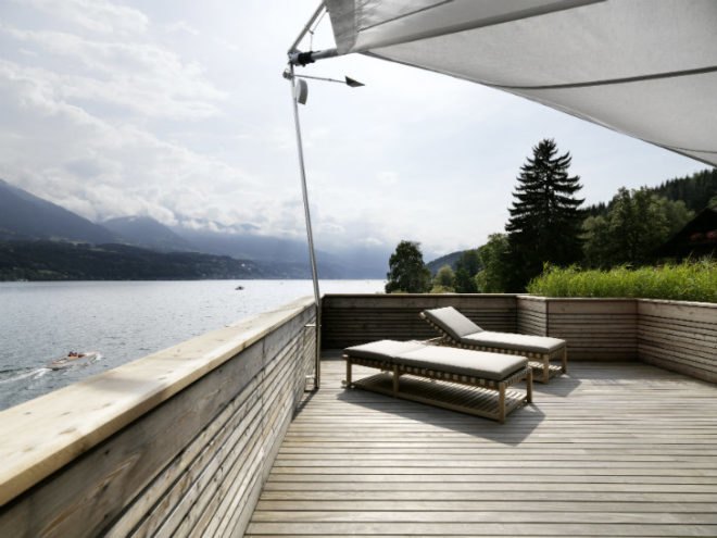 Millstätter Lake Boat House, MHM Architects, boat house, energy efficient design, austria, green roof
